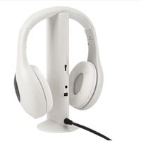 UniquQ 5 in 1 HiFi Wireless Headphone Earphone Headset FM Radio Monitor MP3 Audio Auriculares Mikrafon Earphone Cordless Headset (white)