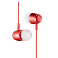 SXNETWORK Running Sport Earbuds with MIC,Workout Music Noise Isolation Earphones(Red)