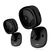 Wireless Security Camera 1080P,180 Degree Panoramic Camera with Motion Detection,Night Vision,Two-Way Audio,Home Security WiFi IP Camera for Office/Baby/Nanny/Pet Monitor (Black-2 Pack)
