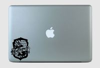SimplyVinylized Hufflepuff House Logo Vinyl Decal Sticker White