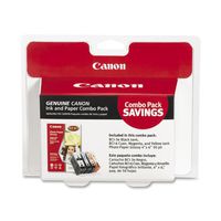 Canon BCI-3e/6 4 Colors with Photo Paper 50 Sheets Compatible to iP5000, iP4000R, iP4000, iP3000, i860, MP780, MP760, MP750
