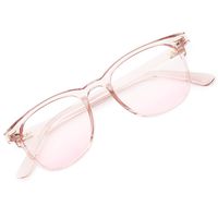 Gaoye Computer Blue Light Blocking Glasses for Women/Men,TR90 Lightweight Vintage Square Frame,Anti Eyestrain Headache UV400 Filter Lens(Pink+Gradient powder)