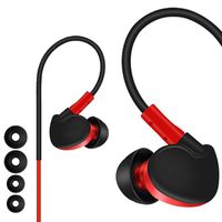 Earphones Headphones, Balanced Bass Driven Sound, Noise Isolating, Stereo for iPhone, iPod, iPad, Samsung and Mp3 Players