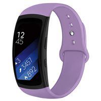 OenFoto Sports Band Compatible Gear Fit2 Pro/ Fit2, Replacement Silicone Accessories Strap Samsung Gear Fit2 Pro SM-R365/ Gear Fit2 SM-R360 Smartwatch- Light Purple