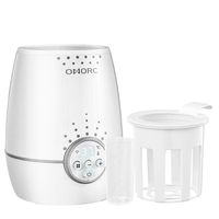 OMORC Baby Bottle Warmer with Timer and Temperature Control, 500W Fast Breast Milk Warmer Infant Bottle Warmer, LED Display and Auto Shut-off Set, 100% BPA FREE