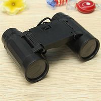 WXLAA Children's 2.5 x 26 Magnification Binocular Telescope with Neck Strap Black