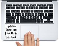 I Solemnly Swear Quote Harry Potter Printed Trackpad Clear Vinyl Decal Sticker Compatible with Apple MacBook Pro Air 11" 12" 13" 15" All Years Laptop Trackpad Keyboard (13" Macbook Pro Retina)