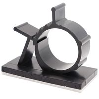 25 Pcs Black Cable Clips, Adhesive Backed Nylon Wire Adjustable Cable Clips Clamps Lime2018 (X-Large)