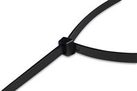 Super Strong Cable Ties - Heavy Duty - Black, Self Locking Nylon Zip Ties (1000, 12)