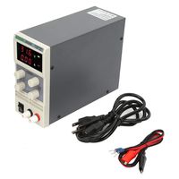 Variable DC Power Supply, Mini Adjustable Micro Switch DC Power Kit with 3Pcs LED Display 110V US Plug