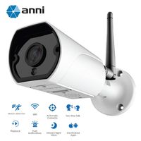 ANNI 1080P Wireless Outdoor Security Camera,WiFi Home Security Camera System,2.0MP Surveillance Bullet Cameras,Night Vision,Motion Detection,Two-Way Audio,Motion Detection Activity Alert iOS/Android