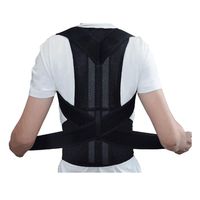 SAYEI Posture Adjustable Strap Back Straightening Strap Humpback Waist with Straighten Back Belt Black