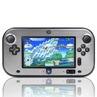 TNP Wii U Gamepad Case (Silver) - Plastic + Aluminium Full Body Protective Snap-on Hard Shell Skin Case Cover for Nintendo Wii U Gamepad Remote Controller