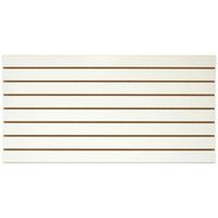 White Easy Slatwall Display Panels, Set of 2, 4' x 2' Each