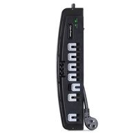 CyberPower CSP706T Professional Surge Protector + TEL Protection, 1650J/125V, 7 Outlets, 6ft Power Cord