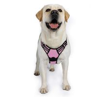 rabbitgoo Dog Harness No-Pull Adjustable Pet Vest Harness Outdoor Pet Vest 3M Reflective Oxford Material Vest Easy Control for Dogs (Pink, XL)
