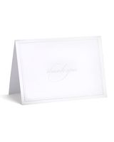 Gartner White Pearl Border Thank You Cards, 50 Count