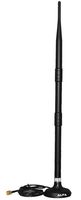 Alfa 9dBi Antenna WiFi Booster SMA Omni-Directional High-Gain Screw-On Swivel with Magnetic Base (1-Pack)