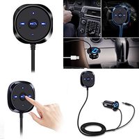 LINGLONGAN Bluetooth 3.0 Wireless Music Transmitter Receiver for Car, 3.5mm Adapter Receiver, with AUX Hands-Free Calling