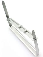 RuiLing 50pcs/Box Metal File Fastener 2-Hole Metal Binder Clip Paper Fasteners Loose-Leaf Binding Clamp 8cm