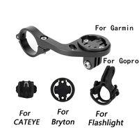 Bike Out-Front Mount Bicycle Handlebar Combo Mount for Garmin Bryton Gopro Flashlight,Compatible with 31.8mm 25.4mm Handlebar (Black)