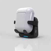 Shan-S Wireless Charging Car Wireless Charger for Airpods Headset,Headphone Charging Stand Air Vent Outlet Charging Base Stand Dock Bracket Holder for Airpods Earphone