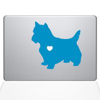 The Decal Guru I Love My Yorkshire Terrier Decal Vinyl Sticker, 13" MacBook Air, Light Blue (1482-MAC-13A-LB)