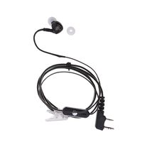 in-Ear 2 Pin Security Headset Earphones MIC K-Connector PTT for Baofeng Linton Walkie Talkie 2Way Radio