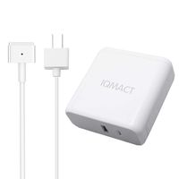 IQMACT 60W T Tip Power Supply Adapter Work for MacBook Pro 13 inch Magsafe 2 T-tip Style Connector, Compatible with MacBook Pro 13 inch Retina Display (Late 2012 ~ Early 2015)