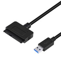 V.TOP USB 3.0 to 2.5 Inch SATA III Hard Driver Adapter - SATA to USB 3.0 Converter Cable for External SSD (Black)