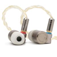 Linsoul TIN HiFi T3 Premium Single Knowles BA Single PU+PEK Dynamic Hybrid Driver InEar Earphones, CNC-machined Metal Design, Detachable Gold-Plated OFC SPC MMCX Cables