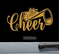 Cheerleading Vinyl Decal Sticker (GOLD)