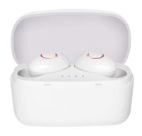 White True Wireless Earbuds Bluetooth 5.0 with Microphone IP55 Waterproof Truly Cordless Small Earphone, 30H Working Time TWS Headphones 700mAh Charging Case Stero Mono Mode