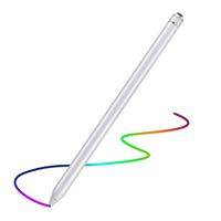 Stylus Pen for Touch Screens, Active Pen Digital Pencil Fine Point Compatible with iPhone iPad and Other Tablets (Silver)