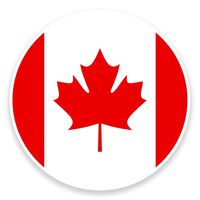 2 x 10cm/100mm Canada Flag Map Vinyl Sticker Decal Laptop Travel Luggage Car iPad Sign Fun #9017