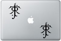 Jrr Tolkien Initials Emblem Symbol ArcDecals78602182 Set Of Two (2x) , Decal , Sticker , Laptop , Ipad , Car , Truck