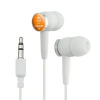 Keep Calm and Marathon On Runner Running Novelty in-Ear Earbud Headphones - White