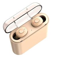 Yukuai True Mini Wireless BT 5.0 TWS Headphones Sports Waterproof in Ear Noise Cancelling, Stereo Earbuds Car Headset, with 3600mAh Charging Box (Khaki)