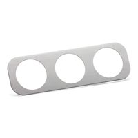 BlackPath - Fits Nissan 60mm Triple Gauge Holder 180Sx + 200Sx S13 Pod Holder Triple-Gauge Dash Mount A/C Vent Bezel (Black) T6 Billet