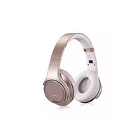 Over-Ear Headphones-PluStore MH1 Foldable Wireless Bluetooth 3.0 On-Ear 2 in1 Headphones with Twist-out Speaker Stereo Headphone Headset (Gold)