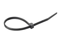 Monoprice Flame Resistant Cable Ties 150mm 100pcs, Black