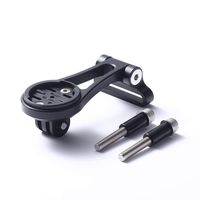 corki Out-Front Extended Mount for Garmin Edge, Garmin GoPro Combo Mount,Garmin Edge Mount,Garmin Bike Mount for Edge 130 200 500 510 520 810 820 1000 1030 (Race Black)