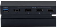High Speed 5 Port USB 3.0 Hub (Black) For PlayStation 4 - Expansion Slot PS4