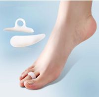 2Pcs Silicone Gel Toe Separators Straightener Bunion Protector by Superjune