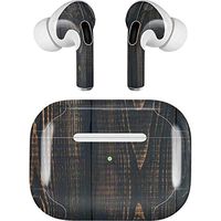 Skinit Decal Audio Skin for Apple AirPods Pro - Officially Licensed Originally Designed Black Painted Wood Design