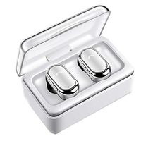 Libison Bluetooth Earbuds, Twins Wireles Stereo Headset in-Ear Earphone Noise Canceling Sports Earphones with Built-in Mic HD Universal Earpiece with Charging Dock (White)