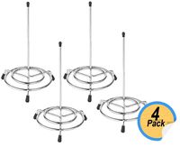 1InTheOffice Wire Receipt Spindle,Chrome Receipt Holder,"4 Pack" (Chrome)