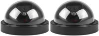 GPCT Fake Dummy Security Surveillance Dome Camera W/Flashing Red LED Light. Realistic Look Recording CCTV Camera for Indoor/Outdoor/Business/Home/Office/Supermarket/Hotel/Library/School- 2 Pack