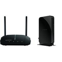 NETGEAR AC1200 Dual Band Wi-Fi Router (R6120) with NETGEAR CM500 (16x4) DOCSIS 3.0 Cable Modem, Certified for Xfinity from Comcast, Spectrum, Cox, Cablevision & more (CM500-1AZNAS)