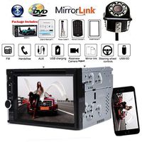for Nissan Armada Titan 2004-2007 Car Stereo DVD CD Radio Double Din AM/FM USB Screen Mirro Link Bluetooth Hands-Free Steering Wheel Control Function and Rear Camera